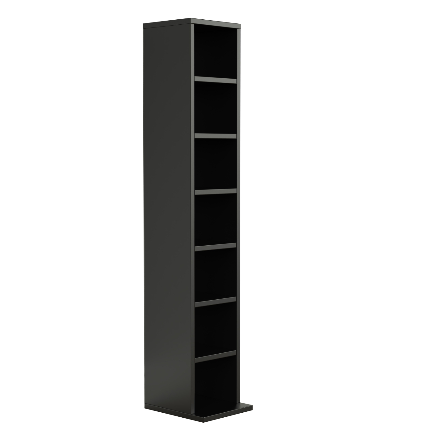VDD - wandkast - 7 planken - opbergkast - zwart