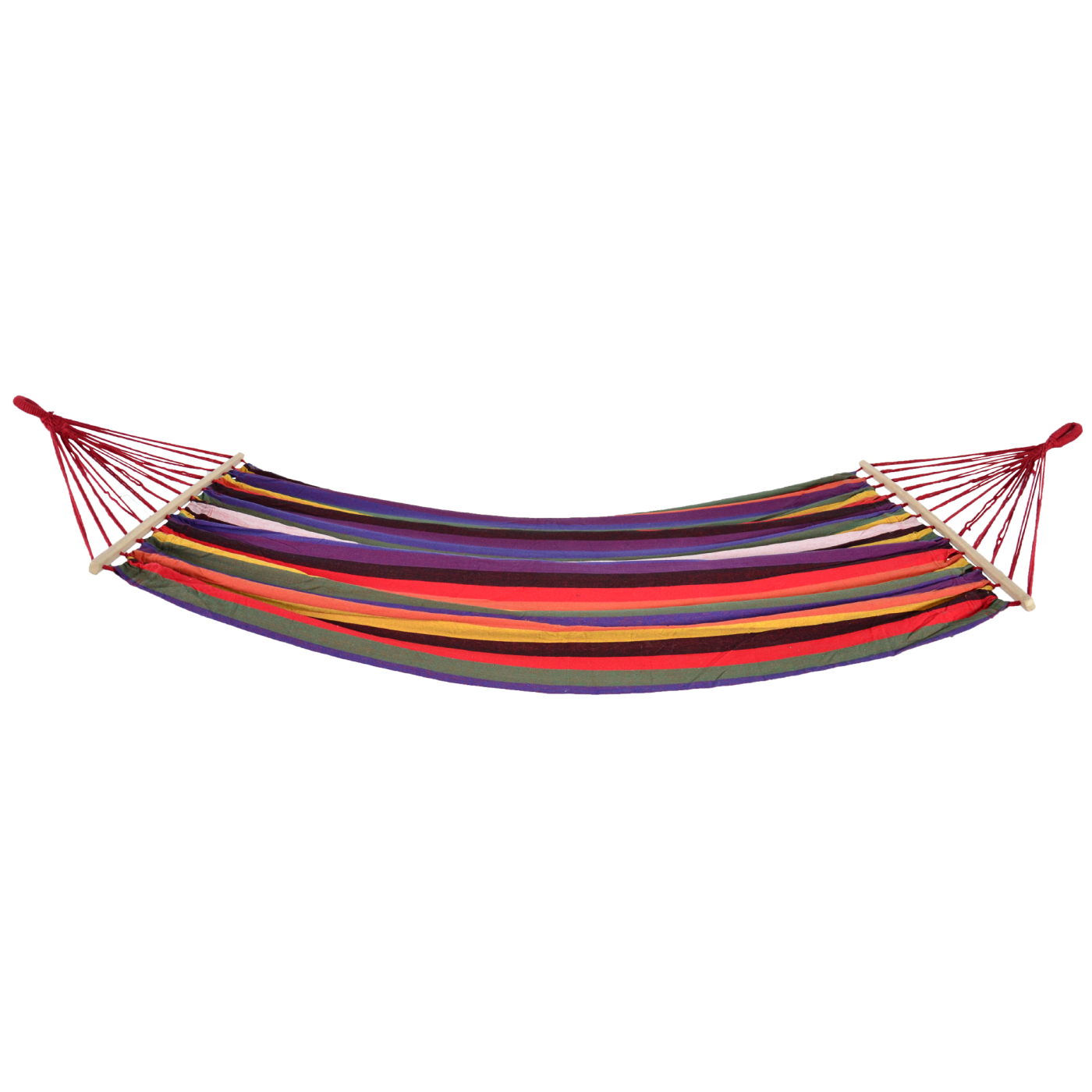 VDD - hangmat - 220 x 160 - multicolour rood - geschikt voor 2 personen