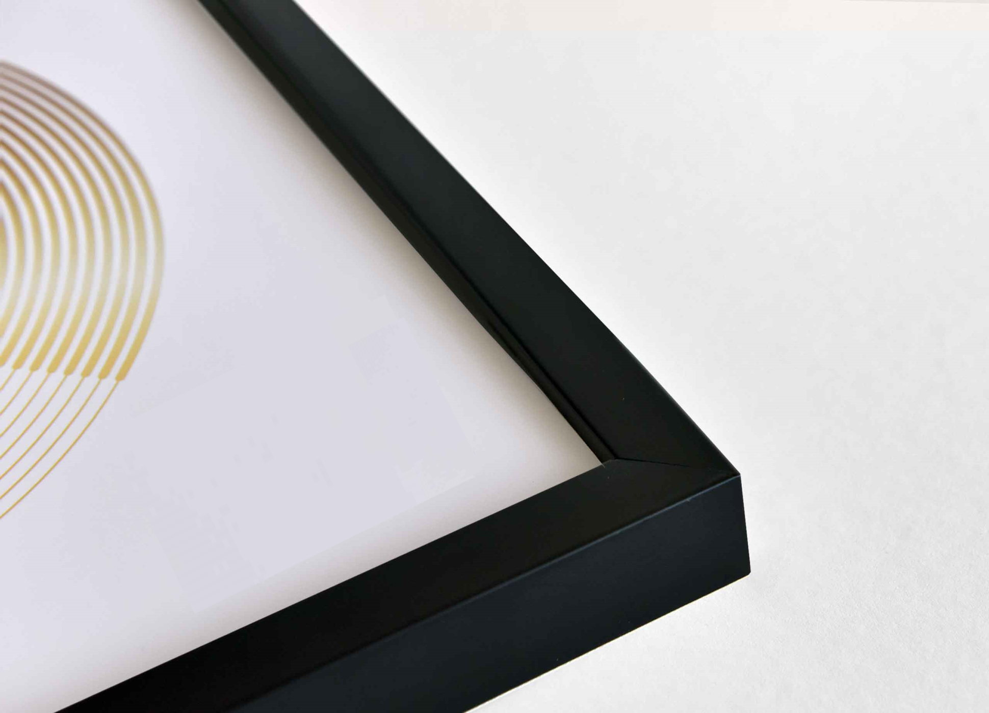 Vinyl lp platen wissellijst - frame lijst voor inlijsten LP vinyl elpee platen - hout - alternatieve afbeelding