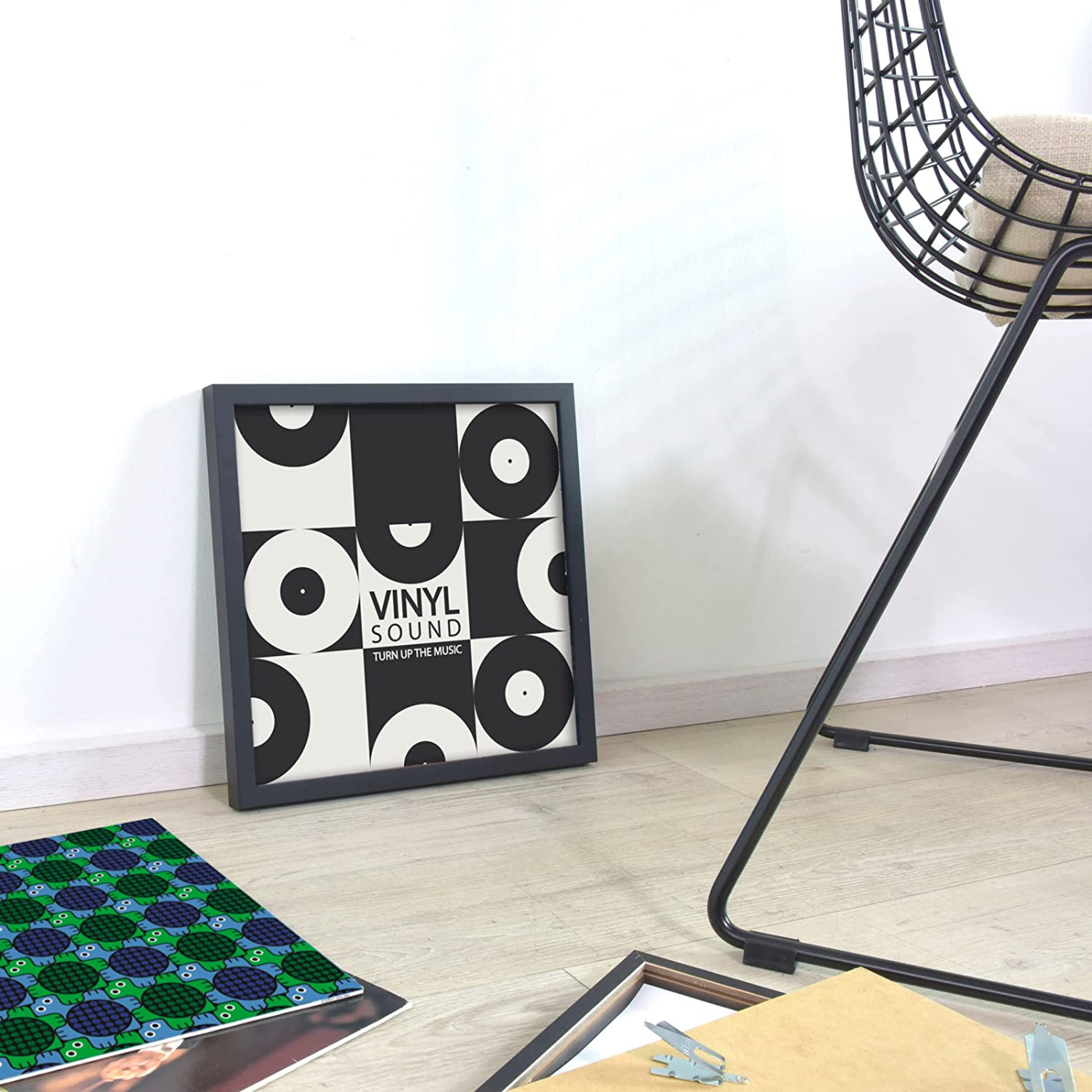 Vinyl lp platen wissellijst - frame lijst voor inlijsten LP vinyl elpee platen - hout - VDD Stage Vinyl lp platen wissellijst - frame lijst voor inlijsten LP vinyl elpee platen - hout - VDD Stage