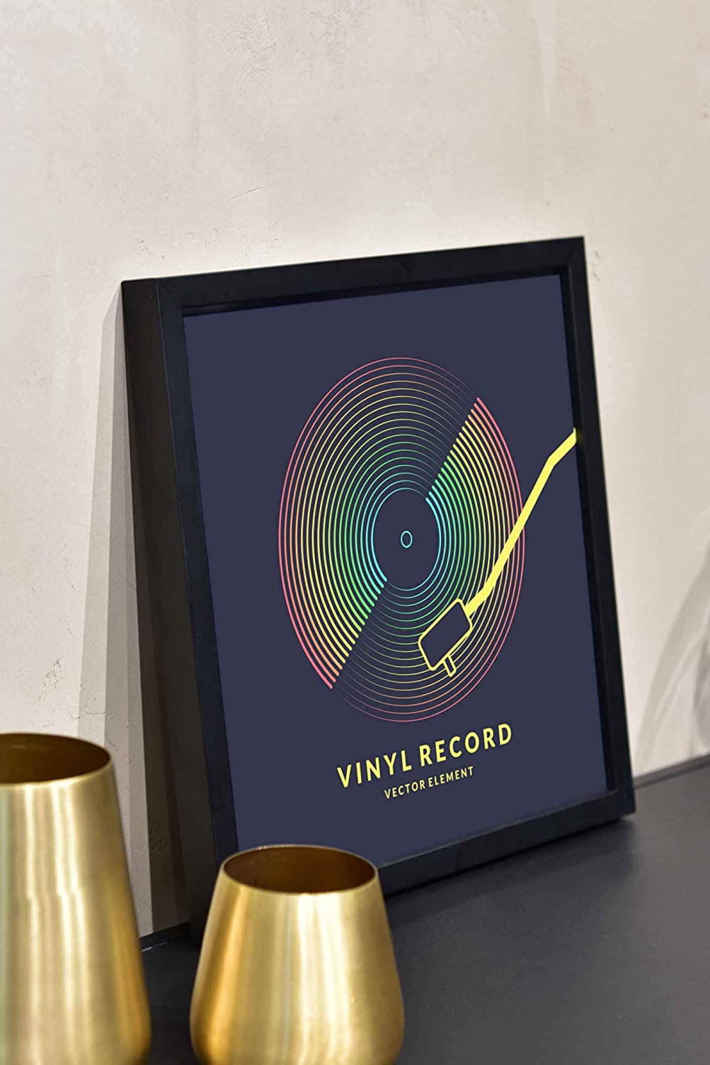 Vinyl lp platen wissellijst - frame lijst voor inlijsten LP vinyl elpee platen - hout - VDD Stage Vinyl lp platen wissellijst - frame lijst voor inlijsten LP vinyl elpee platen - hout - VDD Stage