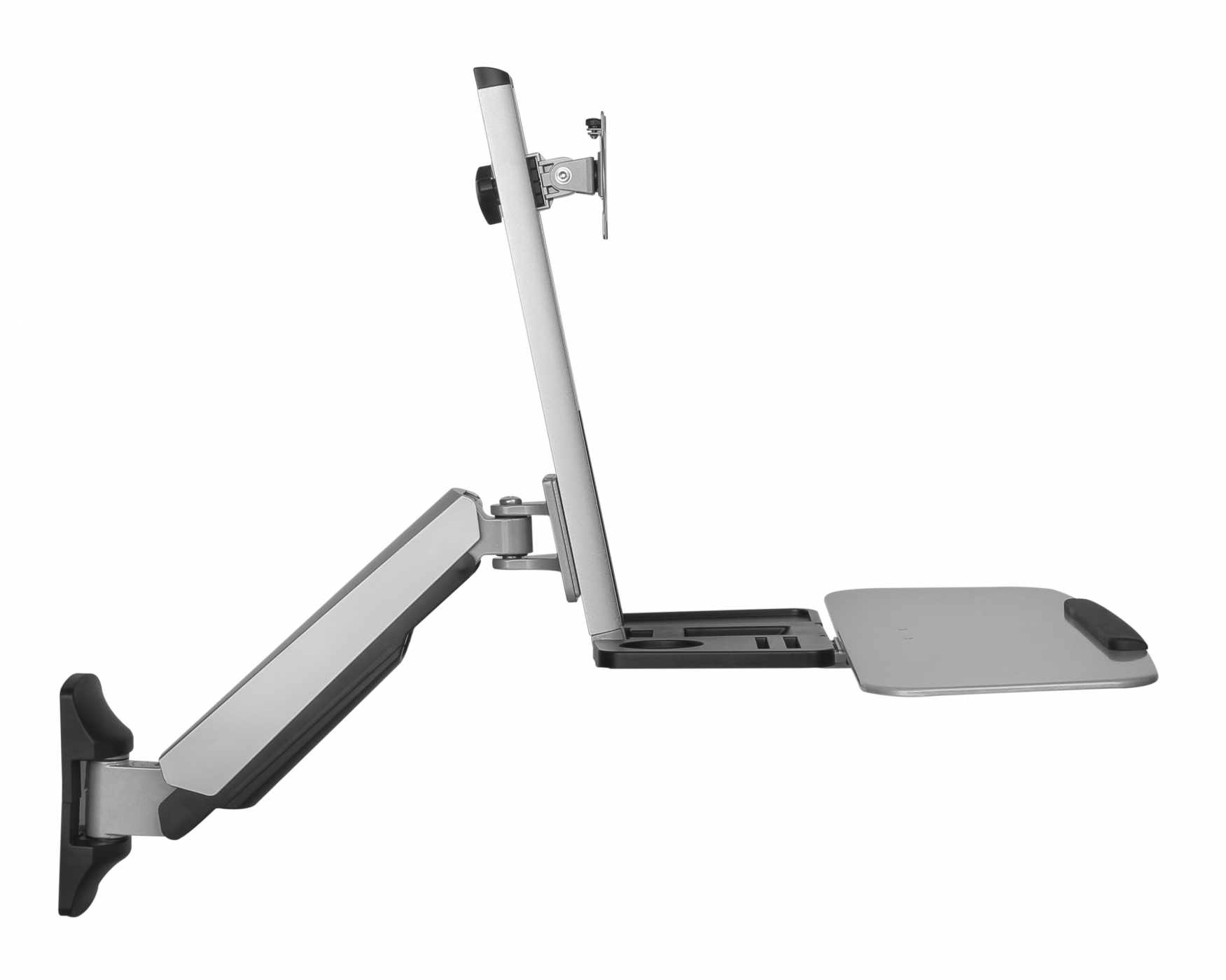 Zit sta bureau werkplek wandmontage - monitorbeugel toetsenbord desktop houder - VDD Stage Zit sta bureau werkplek wandmontage - monitorbeugel toetsenbord desktop houder - VDD Stage