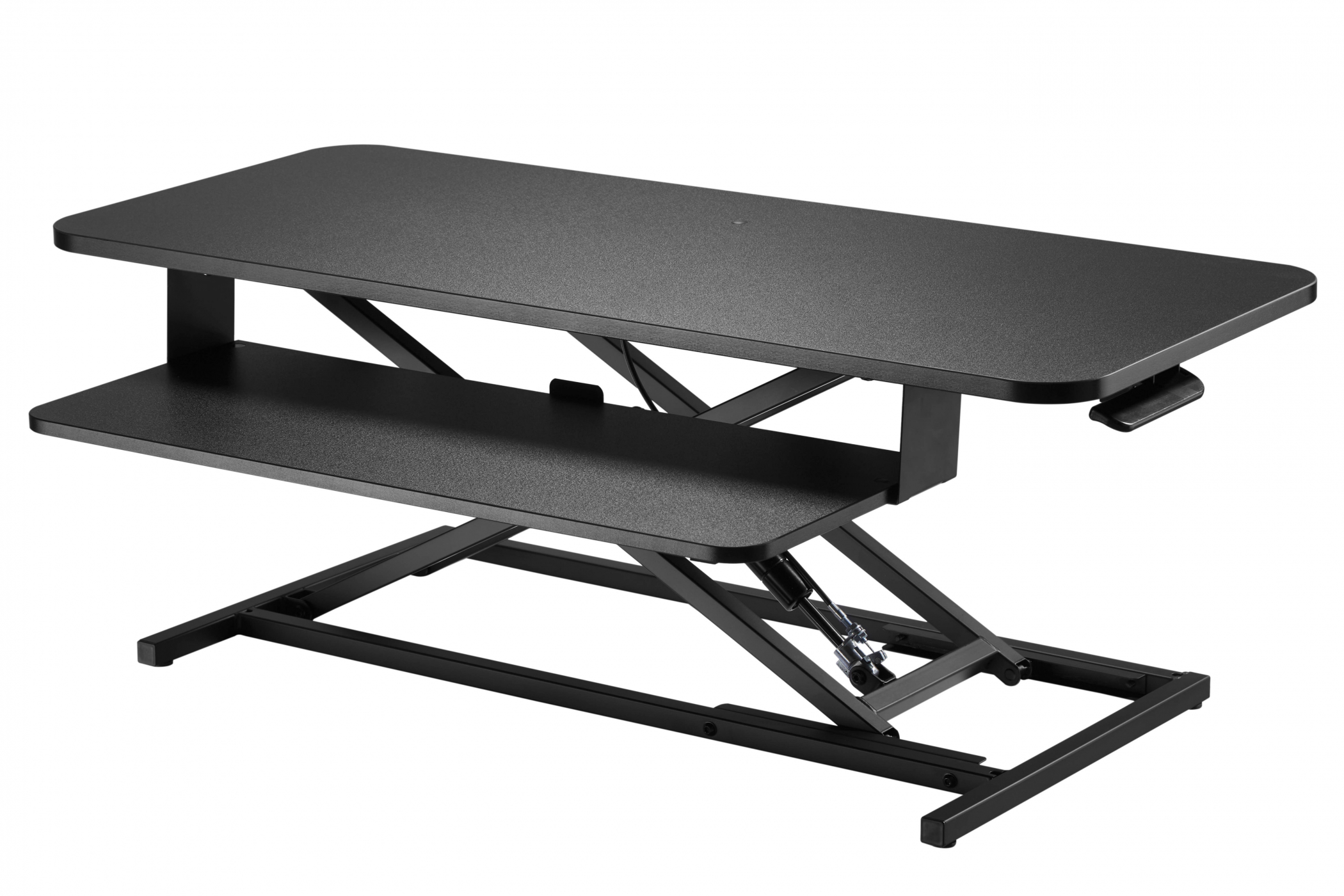 Zit sta bureau verhoger ergonomisch - werkstation  hoogte verstelbaar - 95 cm breed - alternatieve afbeelding