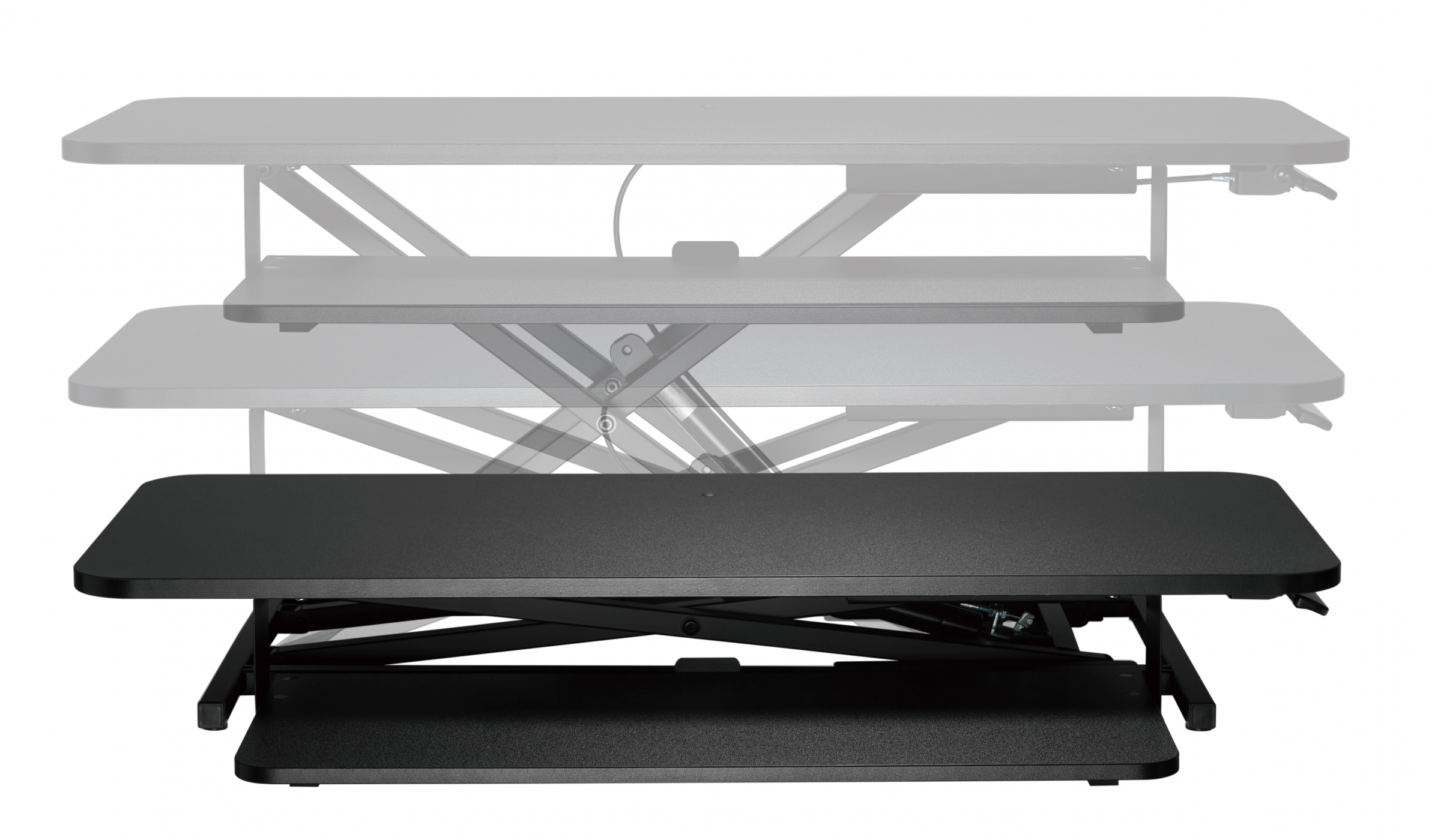 Zit sta bureau verhoger ergonomisch - werkstation hoogte verstelbaar - 95 cm breed - VDD Stage Zit sta bureau verhoger ergonomisch - werkstation hoogte verstelbaar - 95 cm breed - VDD Stage
