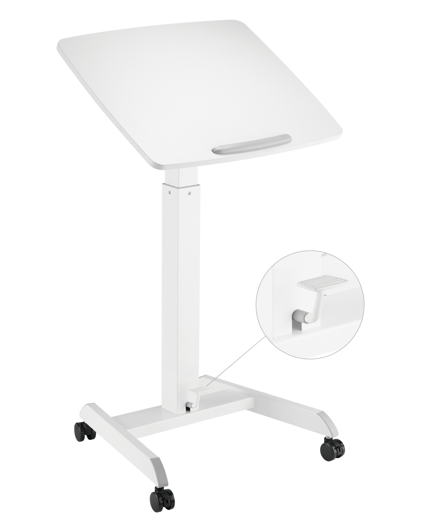Bureau zit sta laptoptafel - presentatie lessenaar - verrijdbaar - hoogte verstelbaar - alternatieve afbeelding