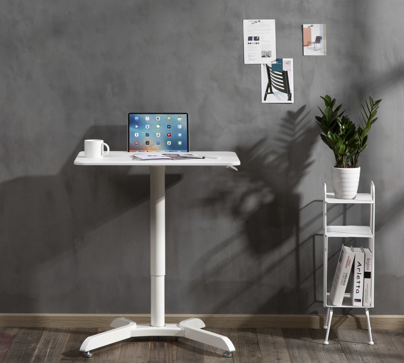 Bureau zit sta verstelbaar - laptoptafel - werkblad 71 cm x 50 cm - alternatieve afbeelding