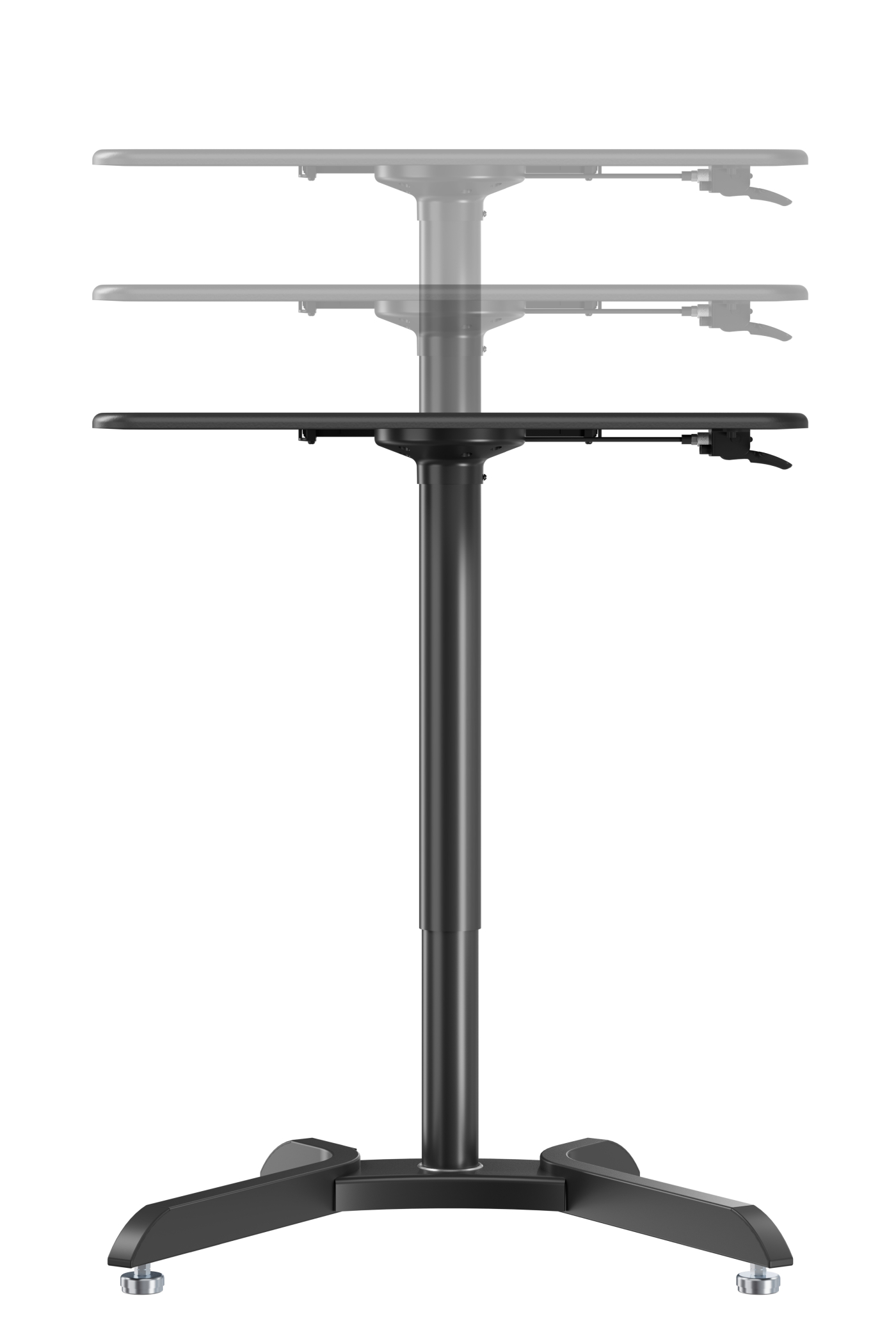 Bureau zit sta verstelbaar -  laptoptafel - lessenaar - werkblad 71 cm x 50 cm - alternatieve afbeelding