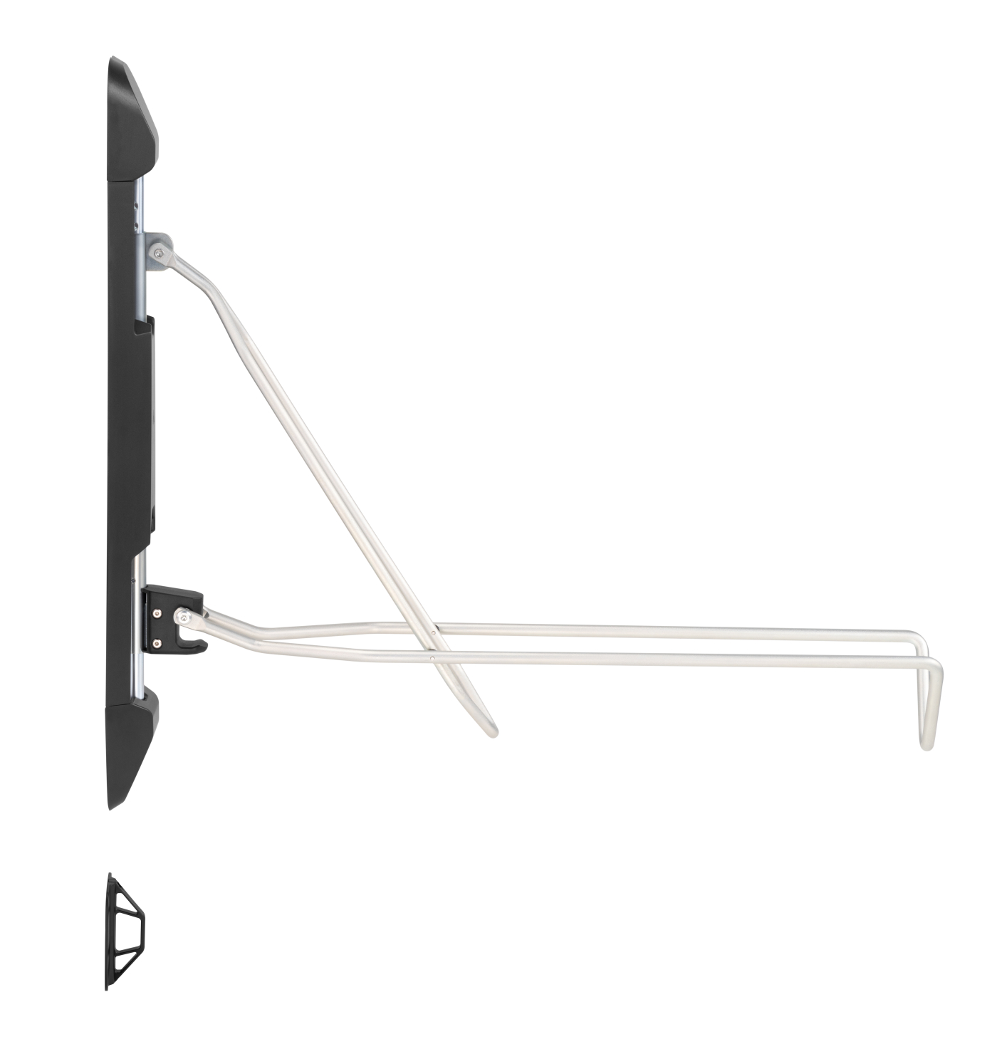 Fietsbeugel wandmontage - fiets ophangsysteem - ruimtebesparend - tot 2.1 inch banddikte - VDD Stage Fietsbeugel wandmontage - fiets ophangsysteem - ruimtebesparend - tot 2.1 inch banddikte - VDD Stage