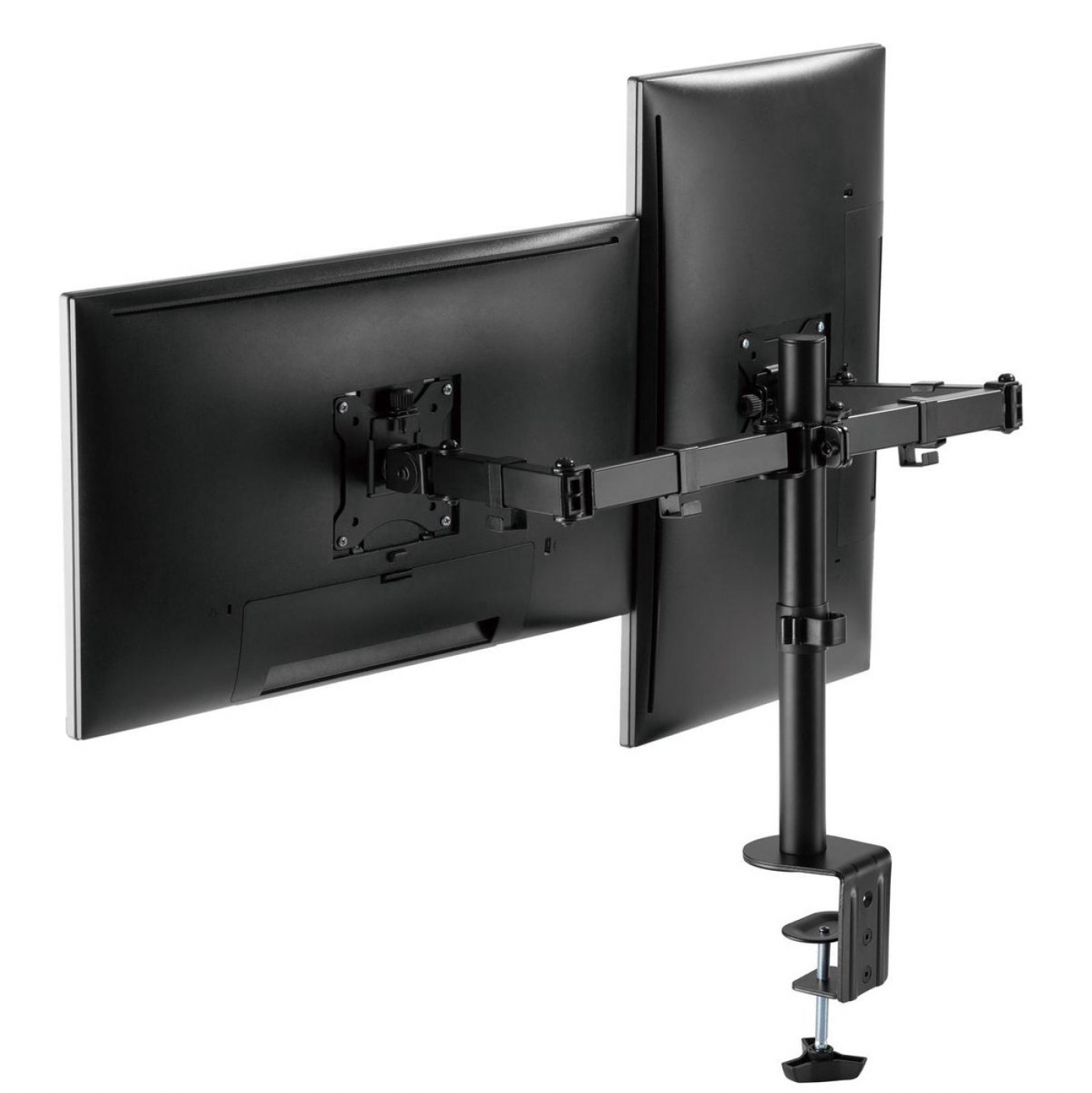 Monitorarm gaming 2 beelschermen - monitor beugel - draaibaar kantelbaar roteerbaar - VDD Stage Monitorarm gaming 2 beelschermen - monitor beugel - draaibaar kantelbaar roteerbaar - VDD Stage