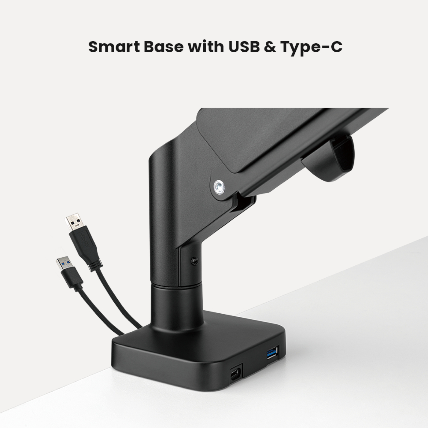 Monitorbeugel gasveer - monitorarm - usb 3.0 en type c - draaibaar kantelbaar roteerbaar - VDD Stage Monitorbeugel gasveer - monitorarm - usb 3.0 en type c - draaibaar kantelbaar roteerbaar - VDD Stage