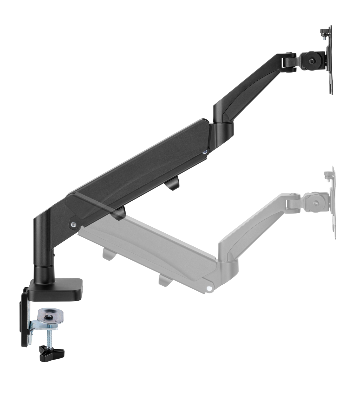 Monitorbeugel gasveer - monitorarm - usb 3.0 en type c - draaibaar kantelbaar roteerbaar - VDD Stage Monitorbeugel gasveer - monitorarm - usb 3.0 en type c - draaibaar kantelbaar roteerbaar - VDD Stage