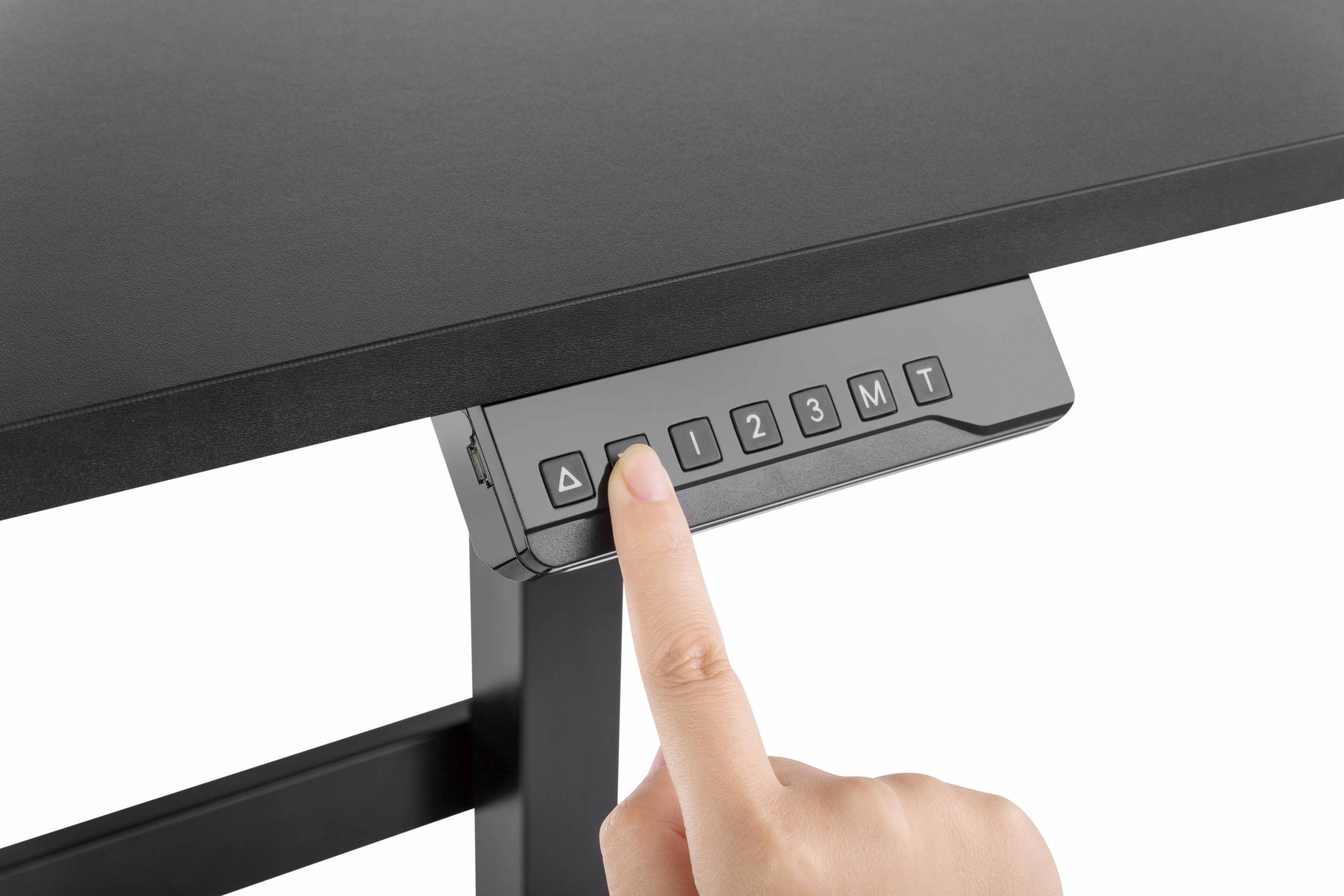 Bureau zit sta elektrisch in hoogte verstelbaar - 118 x 58 cm - alternatieve afbeelding