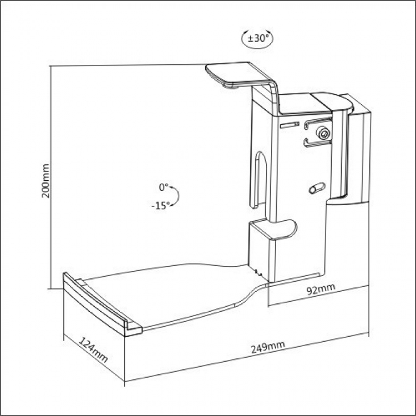 Speakerstandaard compatibel met Sonos® Play: 5 en Sonos® Five (gen 2) wandbevestiging - VDD Stage Speakerstandaard compatibel met Sonos® Play: 5 en Sonos® Five (gen 2) wandbevestiging - VDD Stage