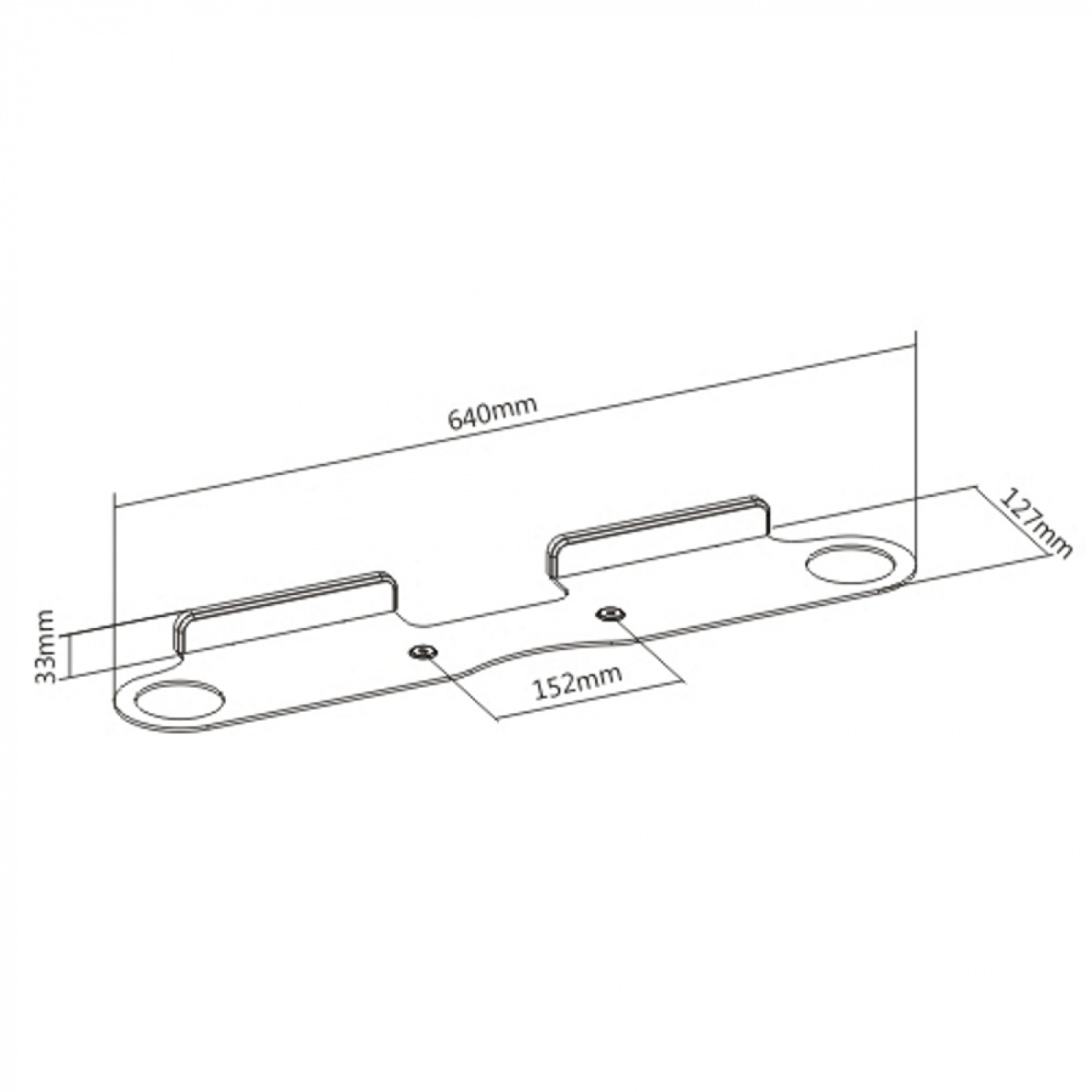 Wandbeugel compatibel met Sonos® Beam soundbar - muur bevestiging TEST - VDD Stage Wandbeugel compatibel met Sonos® Beam soundbar - muur bevestiging TEST - VDD Stage