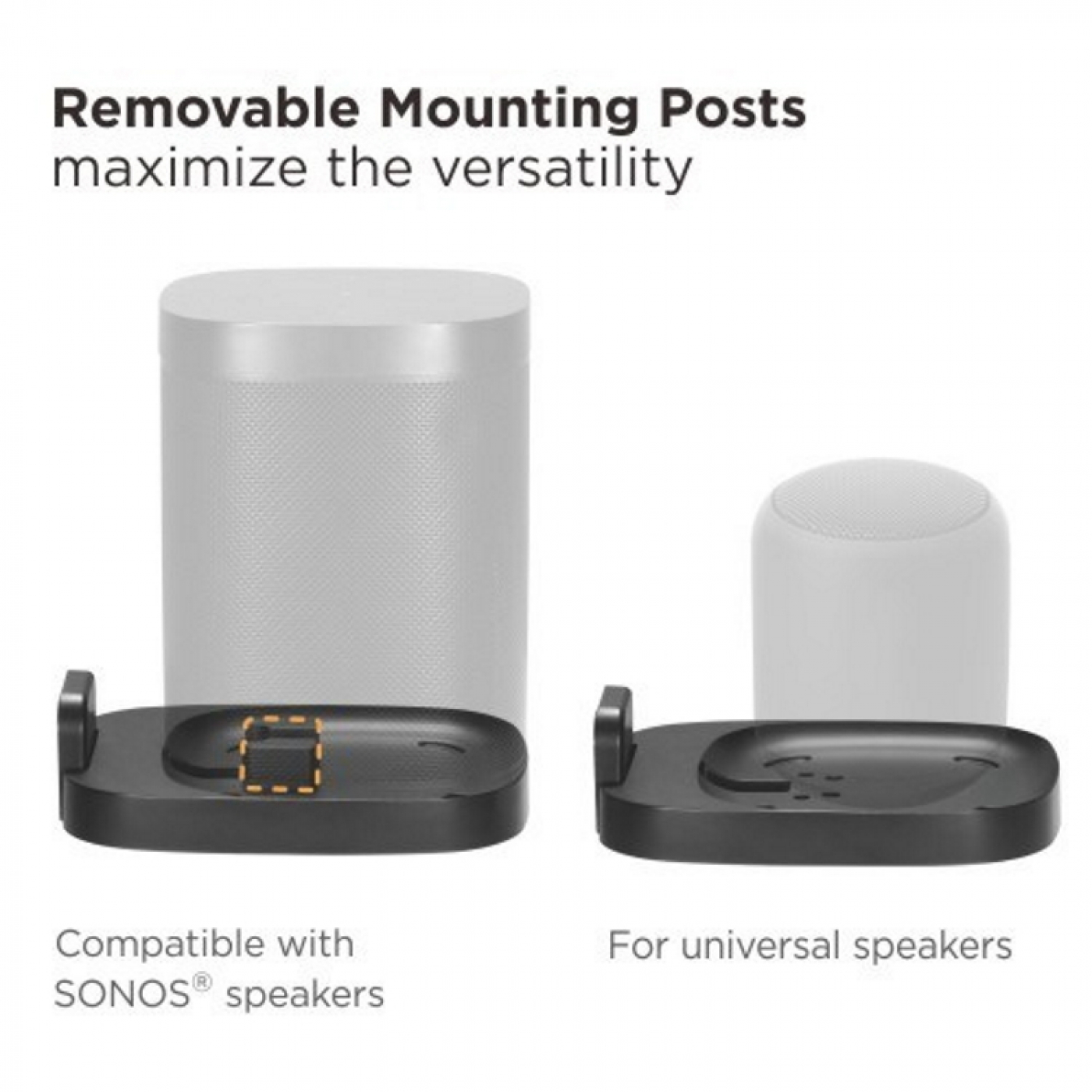 Muurbeugel houder Sonos One en One SL en Sonos play:1 - VDD Stage Muurbeugel houder Sonos One en One SL en Sonos play:1 - VDD Stage
