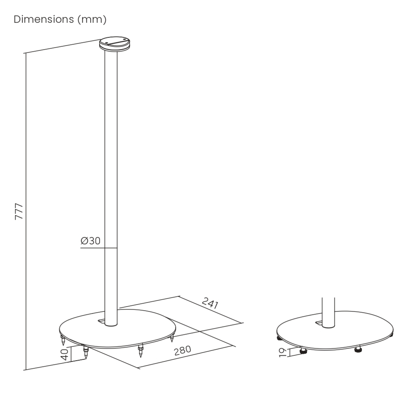 VDD Vloerstandaard Sonos® - Speaker Standaard - Vloerstandaard Speaker - Geschikt voor Sonos era 100 & 300 - Kabelmanagement - Zwart - VDD Stage VDD Vloerstandaard Sonos® - Speaker Standaard - Vloerstandaard Speaker - Geschikt voor Sonos era 100 & 300 - Kabelmanagement - Zwart - VDD Stage