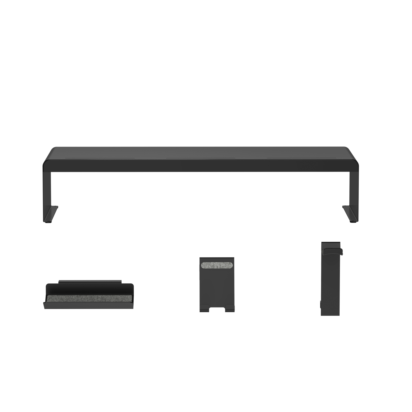VDD Gaming Monitor Verhoger - Monitor Standaard - Laptop Standaard - Computer Standaard - Laptop Verhoger - Bureau Organizer - incl. Telefoon & Koptelefoon Houder - Zwart - VDD Stage VDD Gaming Monitor Verhoger - Monitor Standaard - Laptop Standaard - Computer Standaard - Laptop Verhoger - Bureau Organizer - incl. Telefoon & Koptelefoon Houder - Zwart - VDD Stage