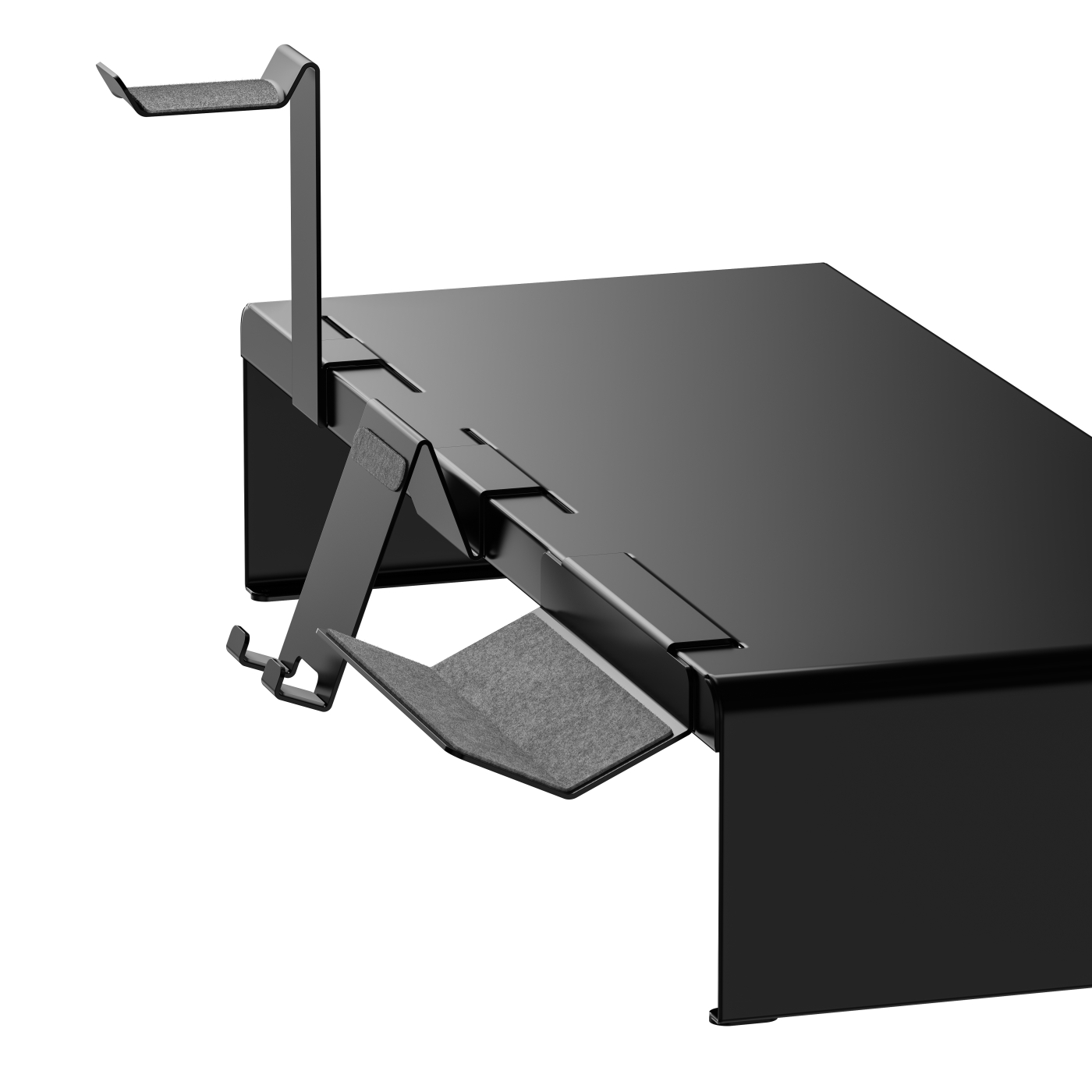 VDD Gaming Monitor Verhoger - Monitor Standaard - Laptop Standaard - Computer Standaard - Laptop Verhoger - Bureau Organizer - incl. Telefoon & Koptelefoon Houder - Zwart - VDD Stage VDD Gaming Monitor Verhoger - Monitor Standaard - Laptop Standaard - Computer Standaard - Laptop Verhoger - Bureau Organizer - incl. Telefoon & Koptelefoon Houder - Zwart - VDD Stage