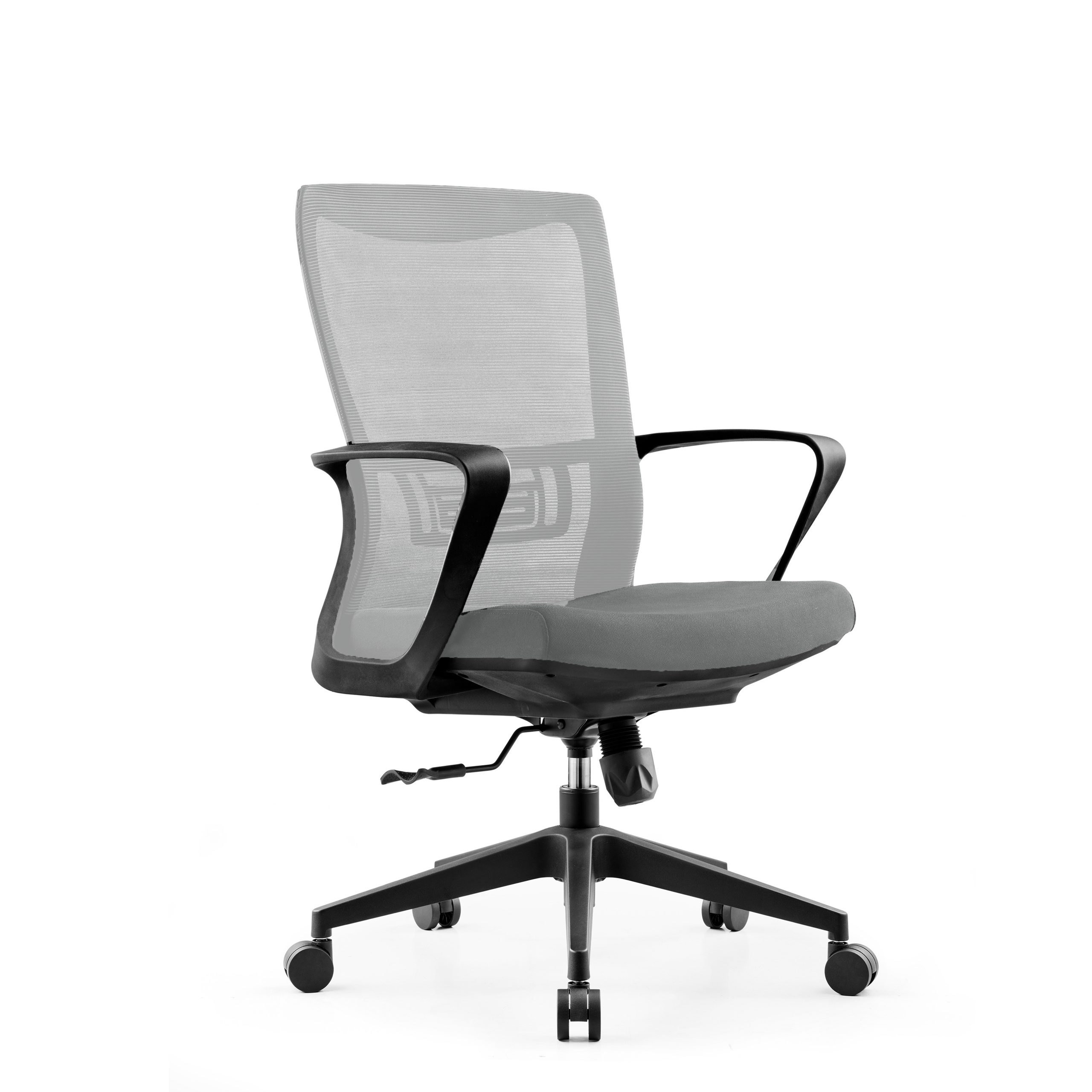 Bureaustoel - kantoorstoel - hoogte verstelbaar - ergonomisch - grijs - alternatieve afbeelding