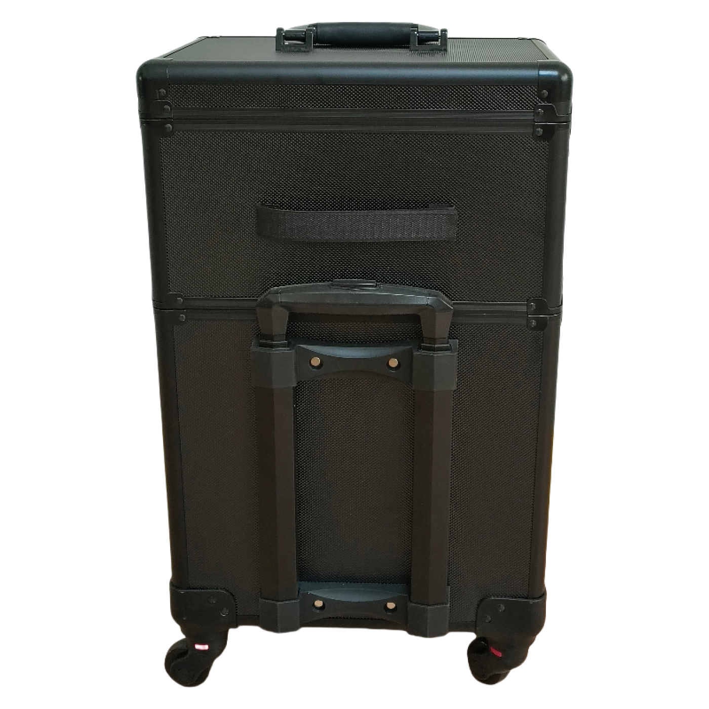 VDD - Kapperskoffer trolley - visagie make up koffer trolley - schminkkoffer - beauty case - zwart - alternatieve afbeelding
