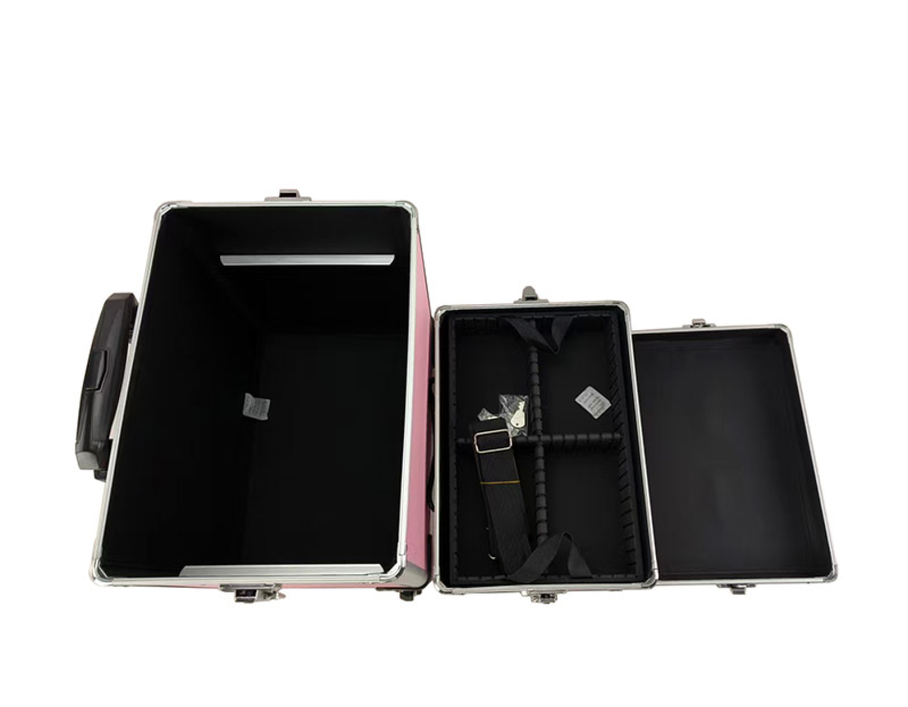 Kapperskoffer trolley - visagie make up koffer trolley - schminkkoffer - beauty case - zwart - VDD Stage Kapperskoffer trolley - visagie make up koffer trolley - schminkkoffer - beauty case - zwart - VDD Stage