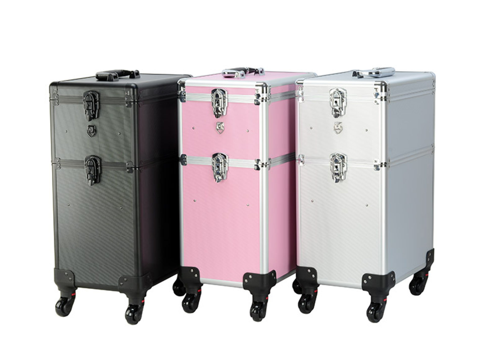Kapperskoffer trolley - visagie make up koffer trolley - schminkkoffer - beauty case - zwart - VDD Stage Kapperskoffer trolley - visagie make up koffer trolley - schminkkoffer - beauty case - zwart - VDD Stage