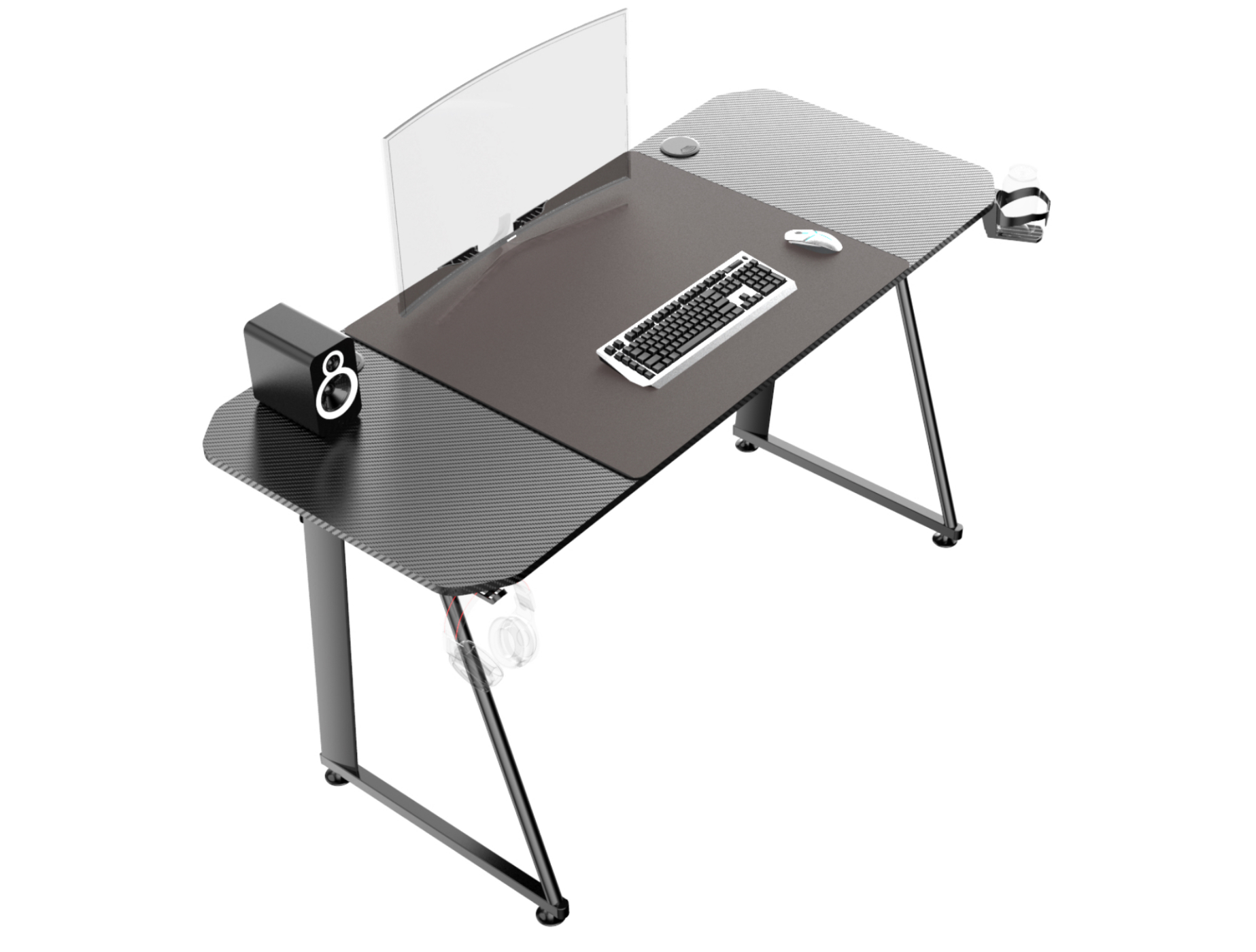 Bureau gaming - computertafel - 140 x 60 cm - alternatieve afbeelding