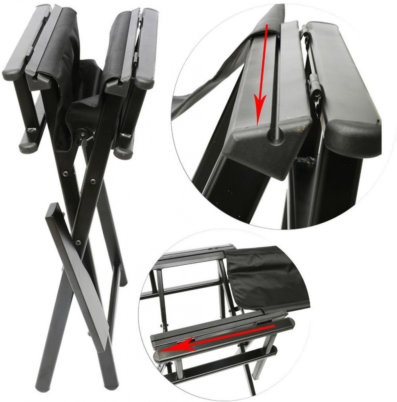 VDD – Stoel - Kruk – Klap Stoel - Make up Stoel – Visagie Stoel – Regisseursstoel – Kaptafel Stoel – Make up Kruk – Kaptafel Kruk - Makeup Stoel - Zwart - VDD Stage VDD – Stoel - Kruk – Klap Stoel - Make up Stoel – Visagie Stoel – Regisseursstoel – Kaptafel Stoel – Make up Kruk – Kaptafel Kruk - Makeup Stoel - Zwart - VDD Stage