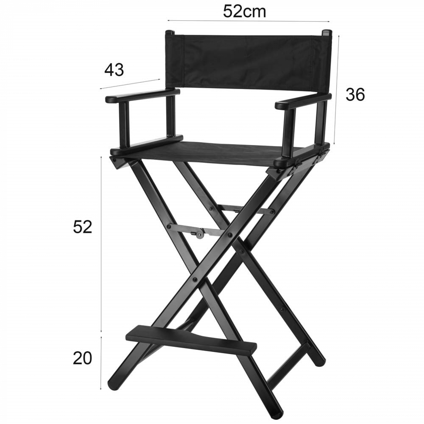 VDD – Stoel - Kruk – Klap Stoel - Make up Stoel – Visagie Stoel – Regisseursstoel – Kaptafel Stoel – Make up Kruk – Kaptafel Kruk - Makeup Stoel - Zwart - VDD Stage VDD – Stoel - Kruk – Klap Stoel - Make up Stoel – Visagie Stoel – Regisseursstoel – Kaptafel Stoel – Make up Kruk – Kaptafel Kruk - Makeup Stoel - Zwart - VDD Stage