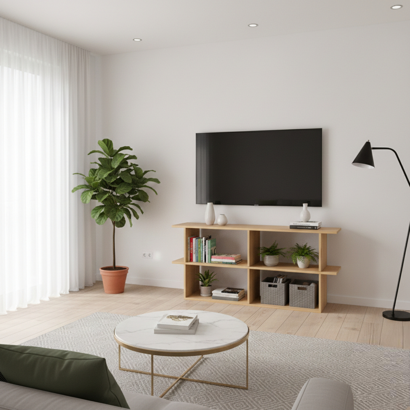 VDD - TV meubel - Wandkast - Opbergmeubel - Display meubel - Openkast - alternatieve afbeelding