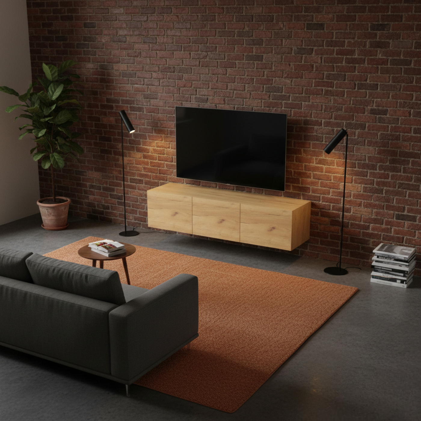 VDD - TV meubel - Zwevend tv meubel - TV kast - Hangend tv meubel - alternatieve afbeelding
