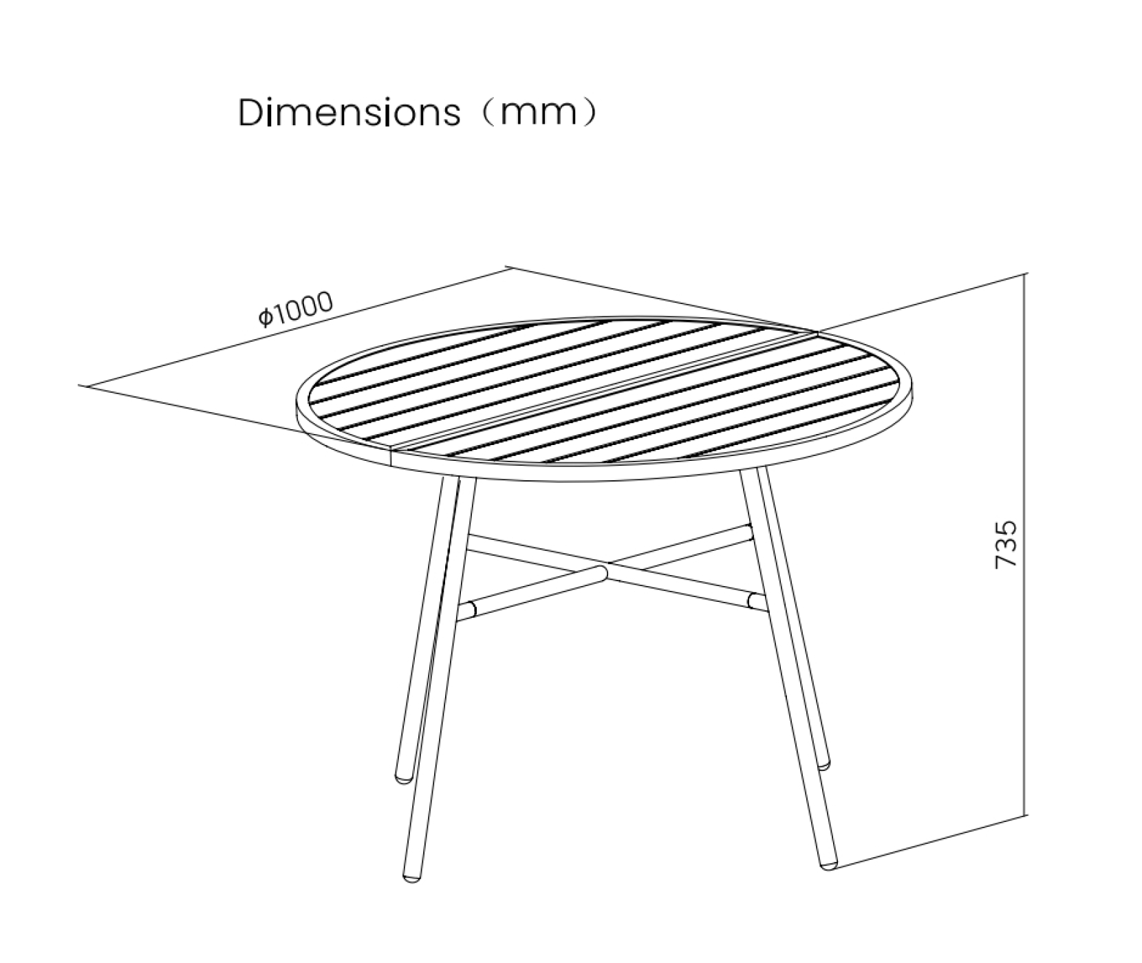 VDD – Tuintafel – Buitentafel – Ronde tafel – Aluminium – 100 x 73,5cm - VDD Stage VDD – Tuintafel – Buitentafel – Ronde tafel – Aluminium – 100 x 73,5cm - VDD Stage
