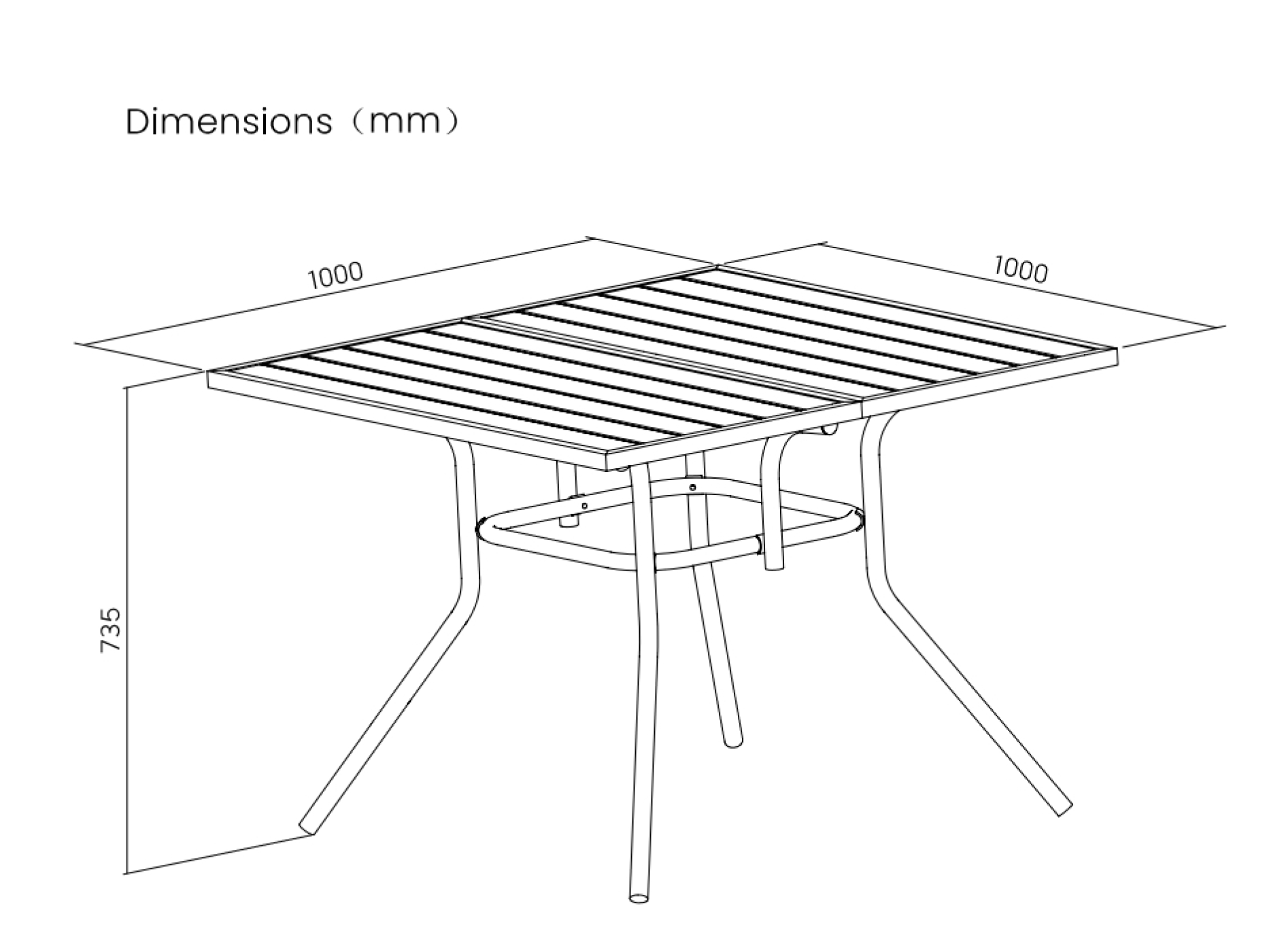 VDD – Tuintafel – Buitentafel – Aluminium tafel – 100 x 73,5 cm - VDD Stage VDD – Tuintafel – Buitentafel – Aluminium tafel – 100 x 73,5 cm - VDD Stage